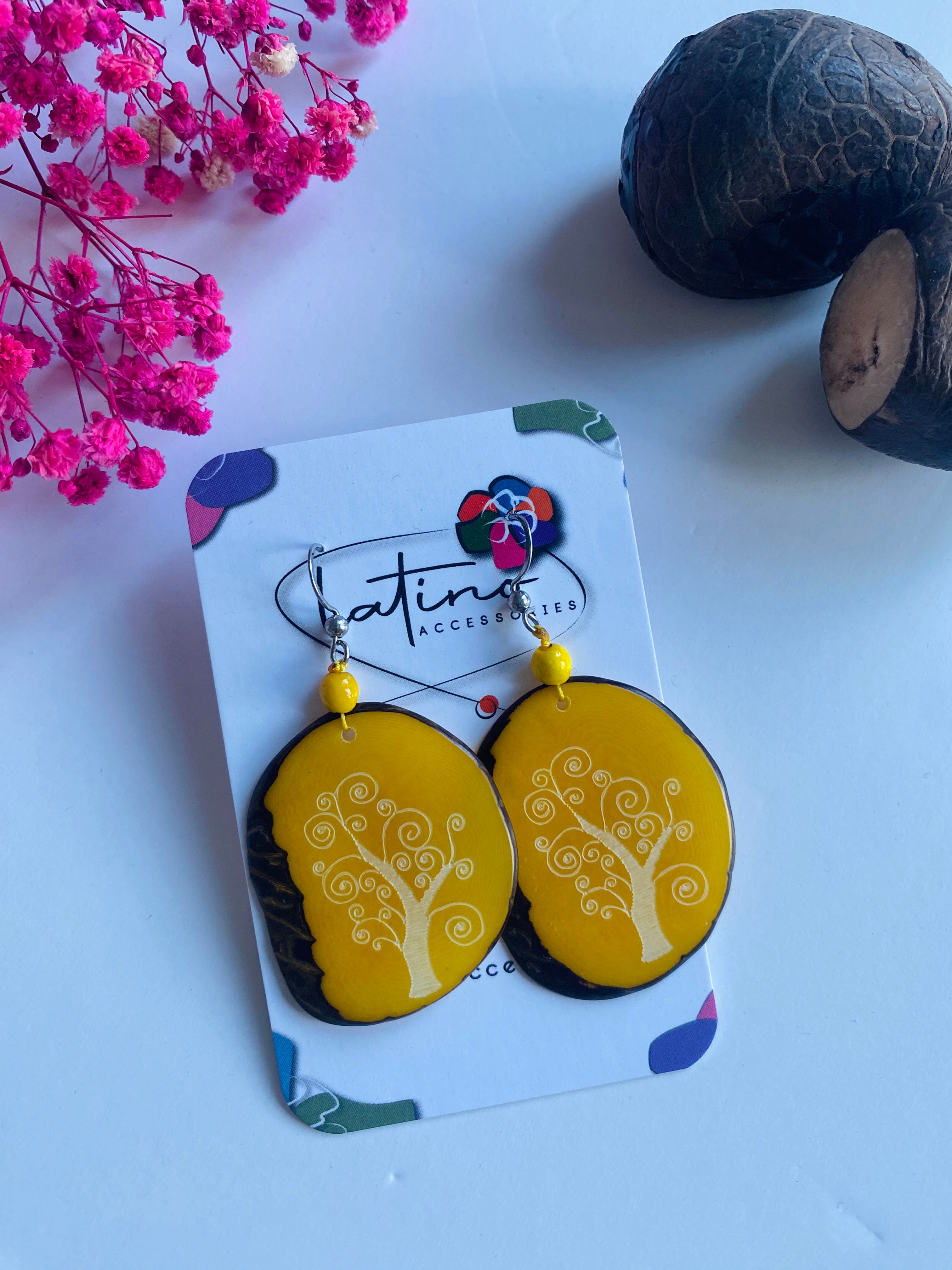 Yellow Tree Tagua Necklace